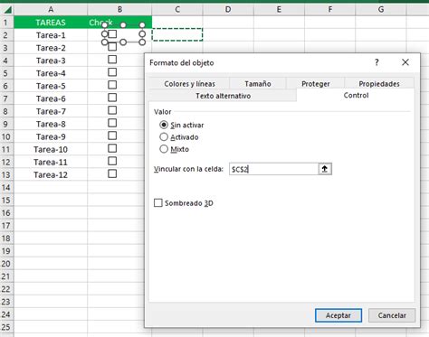 como poner un check en excel|Añadir CHECKBOX en Excel fácil y rápido